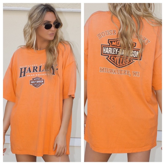 Harley-Davidson Tops - Harley Davidson Oversized Vintage Tee